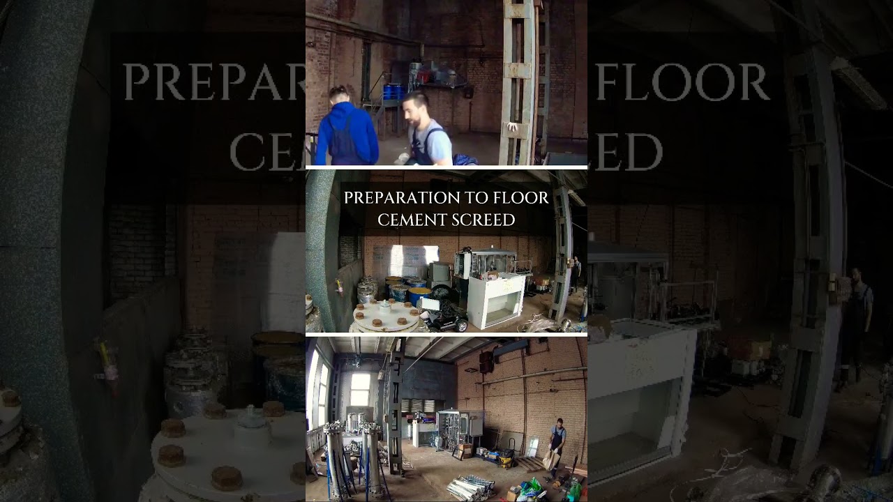 Preparing to floor cement screeding 