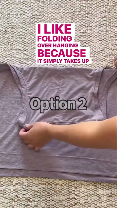 How to fold a tank top - 3 ways to fold