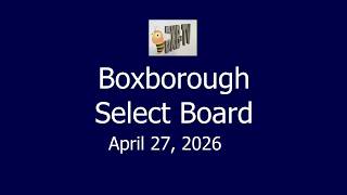 Select Board   April 27, 2026