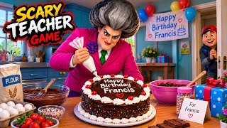 🎂 Miss T Is Making a Birthday Cake for Francis! 😱 #scary #game #video #viral #horror  screenshot 4