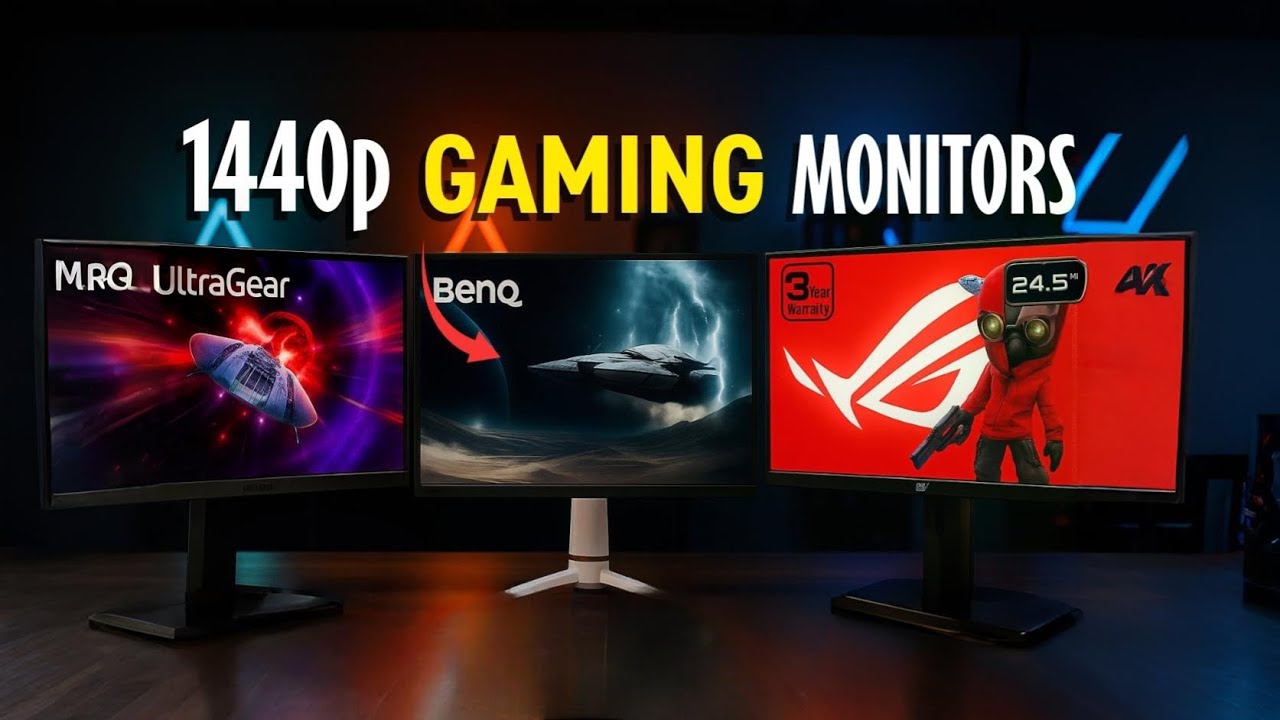 WHAT are the BEST 1440p GAMING Monitors in 2025? - YouTube