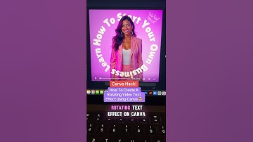 Canva Design Hack! How To Create A Rotating Video Text Effect On Canva!