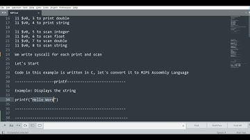 MIPS Tutorial 1 Hello World