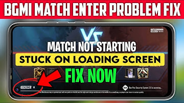 New BGMI Loading Problem Fix |bgmi match start problem bgmi not enter match problem stuck on loading