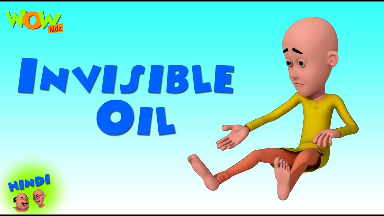 Motu Patlu Cartoons In Hindi   Animated cartoon  Invisible oil  Wow Kidz