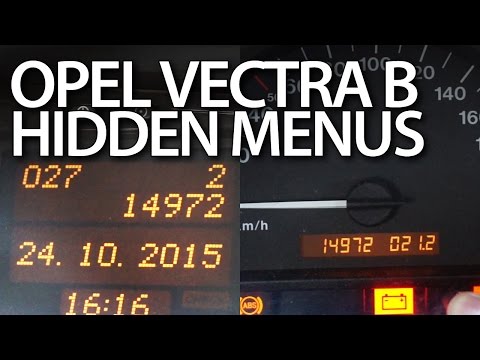 How to enter hidden menu in Opel Vectra B (instrument cluster MID display Vauxhall)