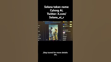 Token: Cyborg Ai, Twitter: X.com/Solana_ai_r #solana #crypto #cryptocurrency #bitcoin #cryptonews