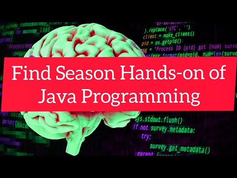 Find Season Hands-on for java programming