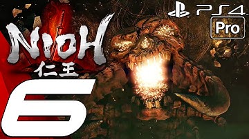 Nioh - Gameplay Walkthrough Part 6 - Great Centipede Boss Fight (PS4 PRO)