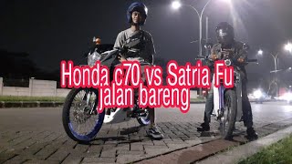 Jalan jalan malam pake Honda C70 banyak yg melirik