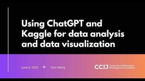 Using ChatGPT and Kaggle for data analysis and data visualization