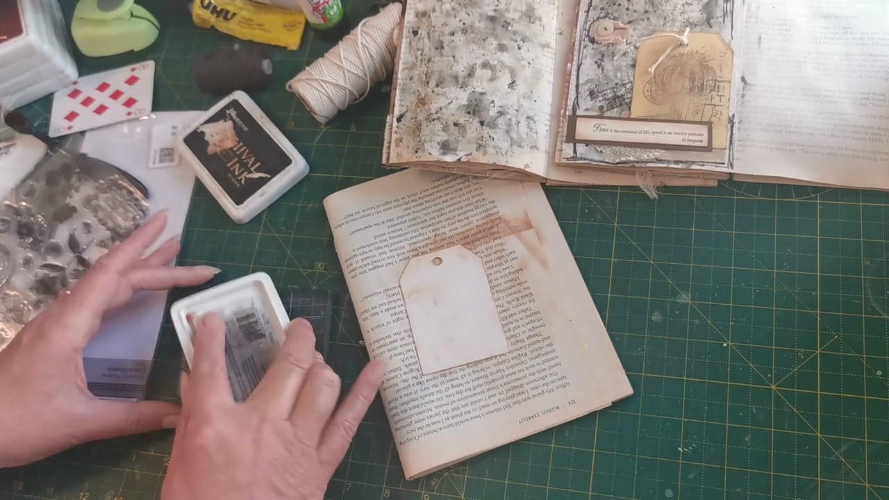 Lynne Moncrief inspired accordian book #4