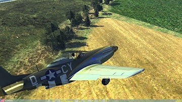 DCS World TF 51D Mustang Cold Start and takeoff