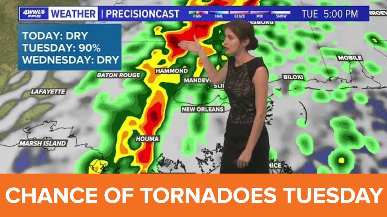 New Orleans Weather: Severe storms are expected Tuesday - YouTube