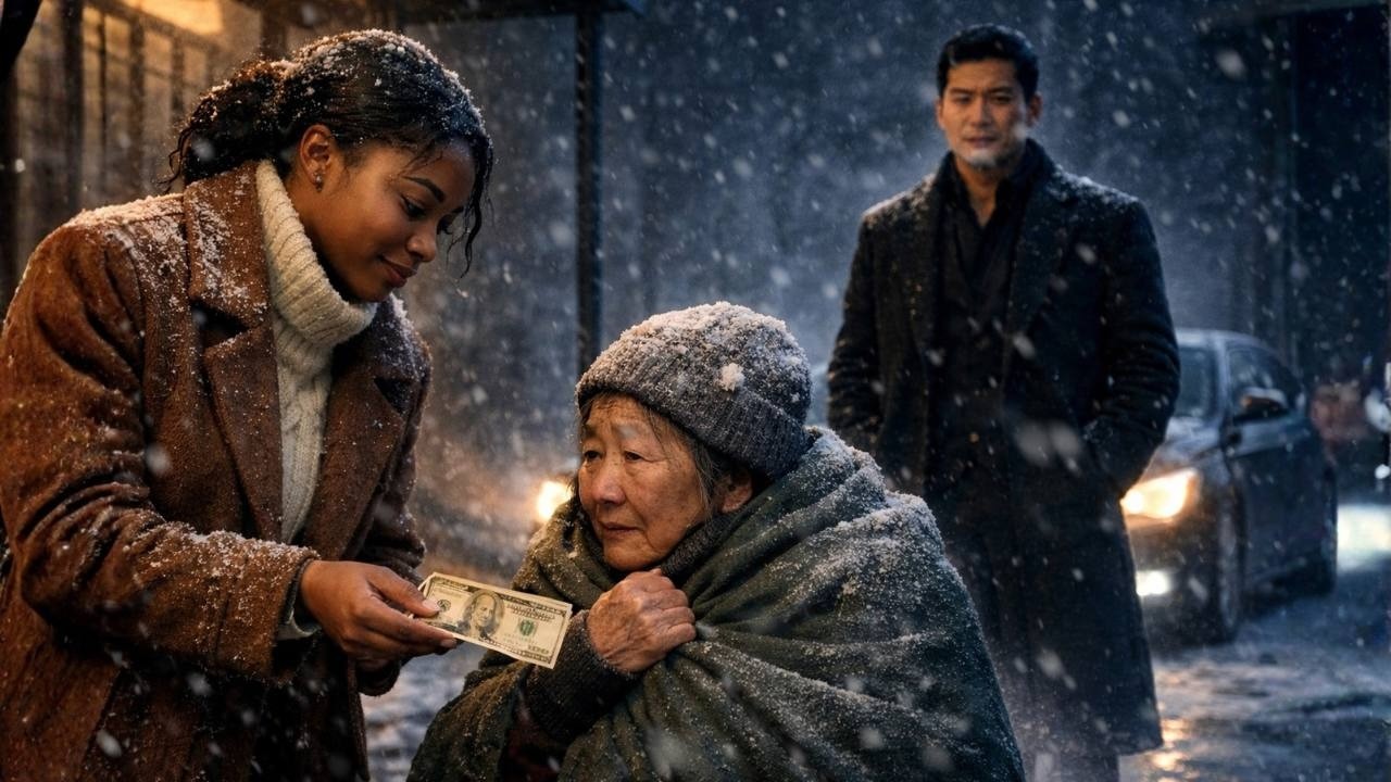 She Gave Her Last $20 to Save a Freezing Woman — That Night, a Korean Mafia Boss Said, “She’s Mine.