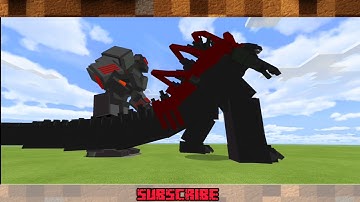 Minecraft Armored Godzilla Vs Mecha Kong