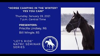 Horse Camping in the Winter? Yes You Can!