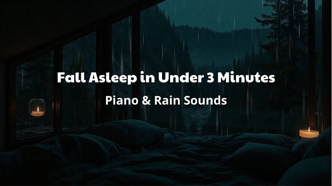 Спокойная ночная атмосфера для глубокого сна (без рекламы) | Расслабляющие звуки дождя