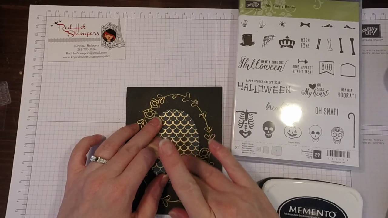5 minute Day of the Dead Stampin' Up! Card greeting cards for kids