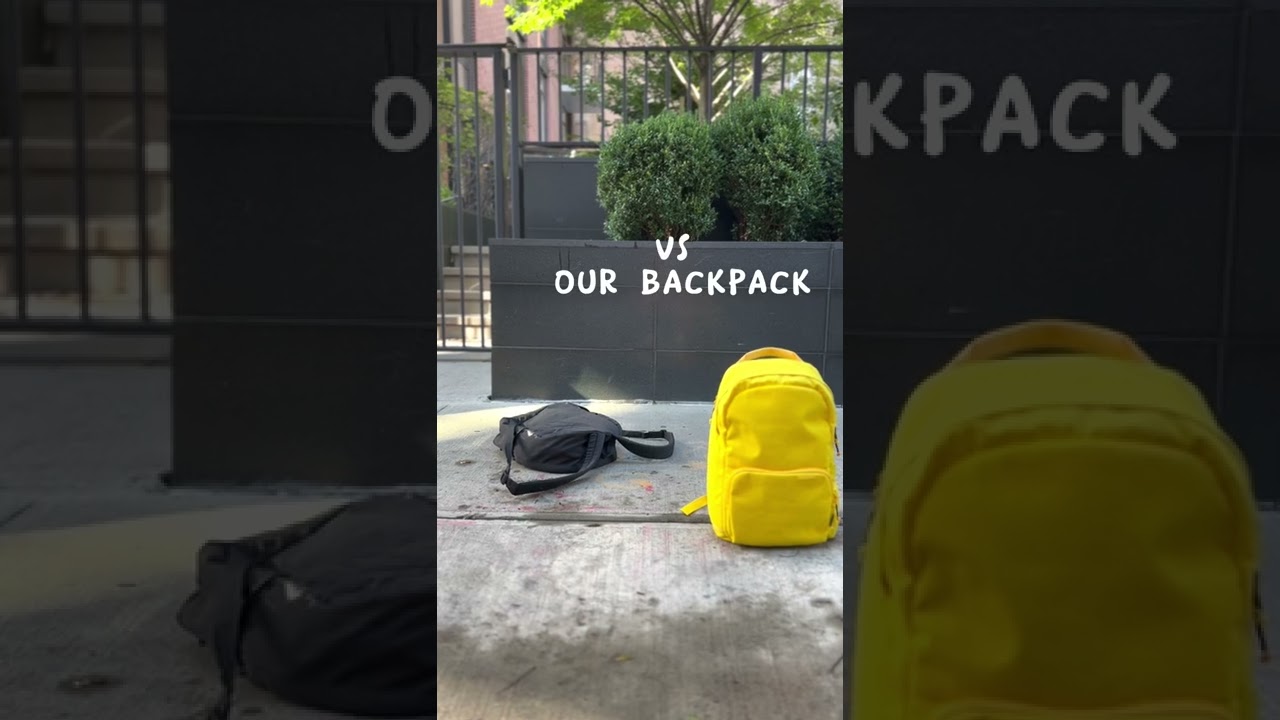 BACKPACK vs. a shoe! 