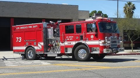 LAFD Engine 73 Responding