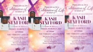 Download lagu Celebration of Life for Mr. Kash Stafford