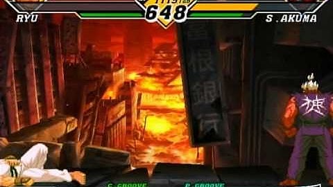 Capcom vs. SNK 2 EO - Shin Akuma+End (GameCube)