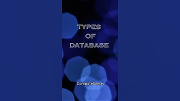 Types Of Database..!!Database Types..!! #shorts  #short