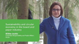 Sustainability and circular economy in the board and paper industry