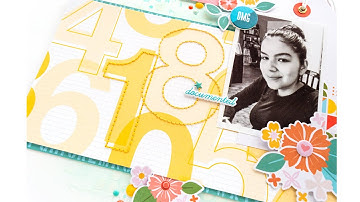 Mixed Media Layout featuring Some Days Collection  with Nathalie