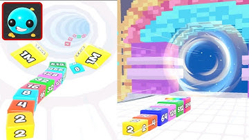 JELLY Tube Run ♾️(jelly run 2048) vs Clash of Slimes gameplay Walkthrough android iOS