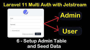 Laravel 11 Multi Authentication with Jetstream | #6 Setup Admin Table and Seed Data in Laravel 11
