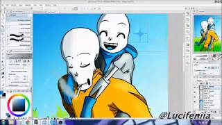 [Speedpaint] Underswap - Blue & Carrot ( Undertale AU )