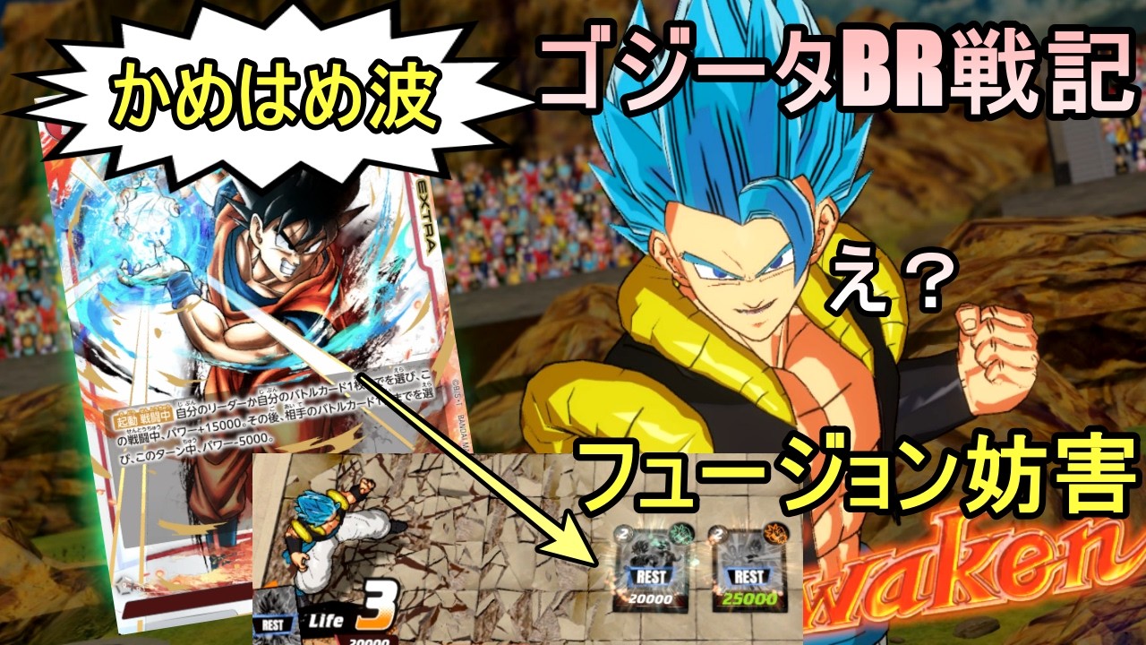 DBFW】かめはめ波でフュージョン出来なくなった合体戦士（ゴジータBR