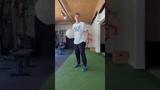 Staggered Stance Chest Pass Single Arm