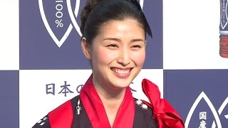 橋本マナミは「橋本まるみ」だった可能性が？芸名の由来を告白… 「日本の烏龍茶 つむぎ」初出荷祭3
