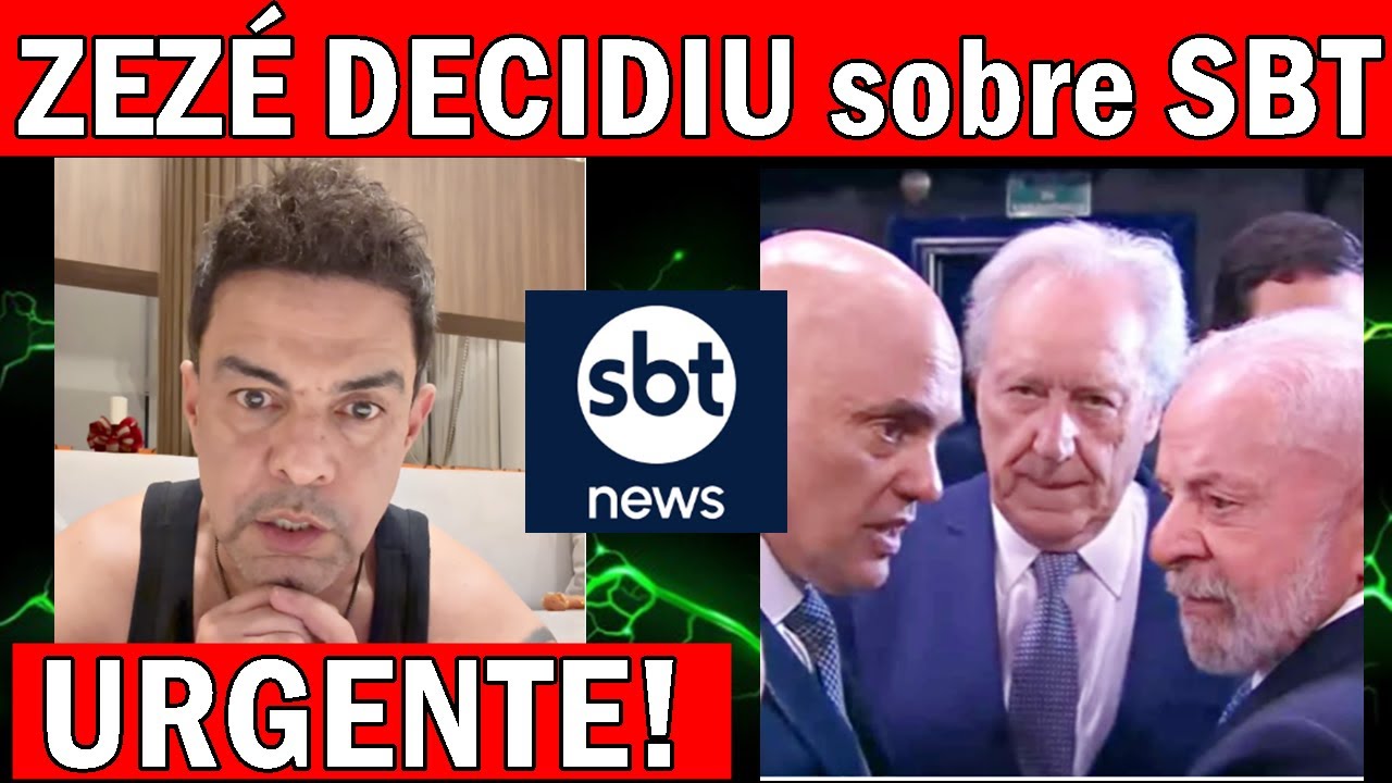 ZEZE di CAMARGO FALA do SBT e TOMA ATITUDE INEDITA sobre o que ...