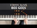 Bee Gees - Stayin' Alive | Tutorial of my Piano Cover + Sheet Music