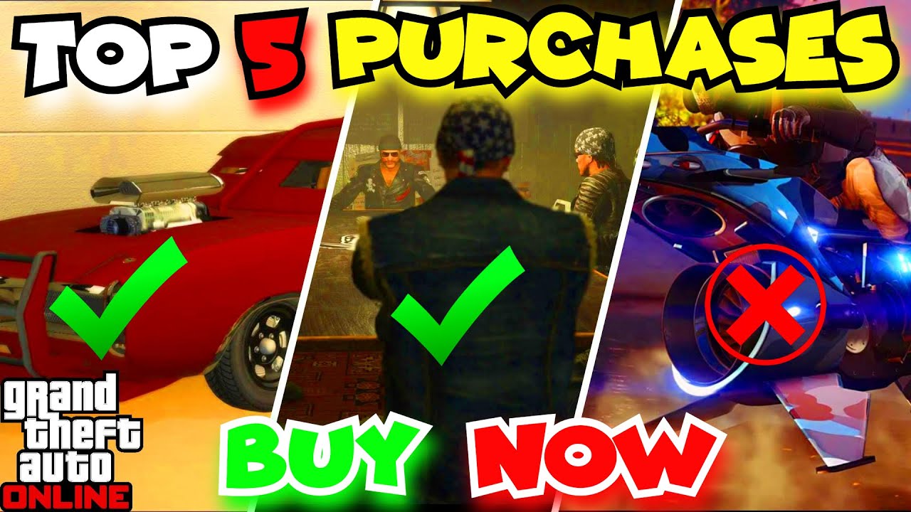 Top 5 BEST PURCHASES That YOU Can Make In GTA Online YouTube 