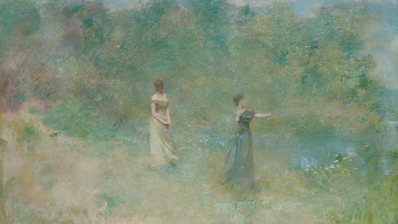 「色調主義の肖像画家」トーマス・デューイング（Thomas Dewing）の絵画 YouTube