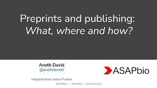 Introduction to Preprints: The WHAT, WHERE & HOW | THGO Journal Club 2024