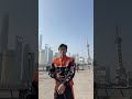The King of Takeout Orders at the Bund in Shanghai wore the most handsome rider s uniform