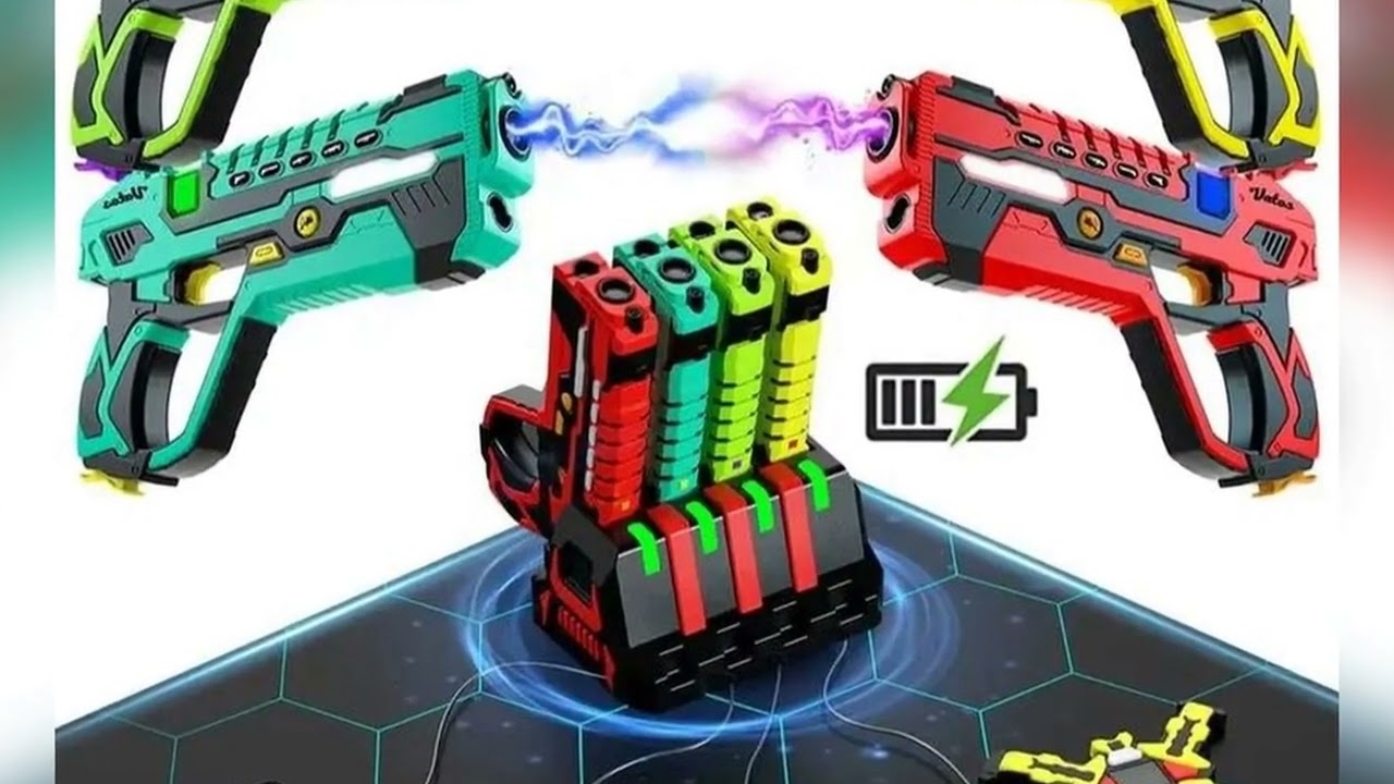 A must-have product! VATOS Upgrade Data Sync Laser Tag Guns Vests x4 Electric Infrared Guns Shooti
