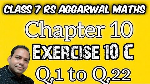 Exercise 10C class 7 RS Aggarwal Maths