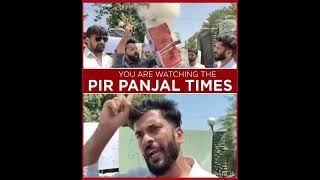 Protest at Jammu University by Gujjar Bakerwal Students Association against MLA Arvind Gupta