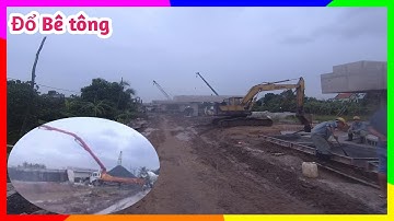 Buổi Chiều Mưa Đổ Bê tông trên Cao Tốc Trung Lương Mỹ Thuận tại Hậu Mỹ Phú Cái Bè