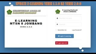 UPDATE  E-LEARNING MADRASAH VERSI 1.5.0 KE VERSI 2.0.0 DI HOSTING