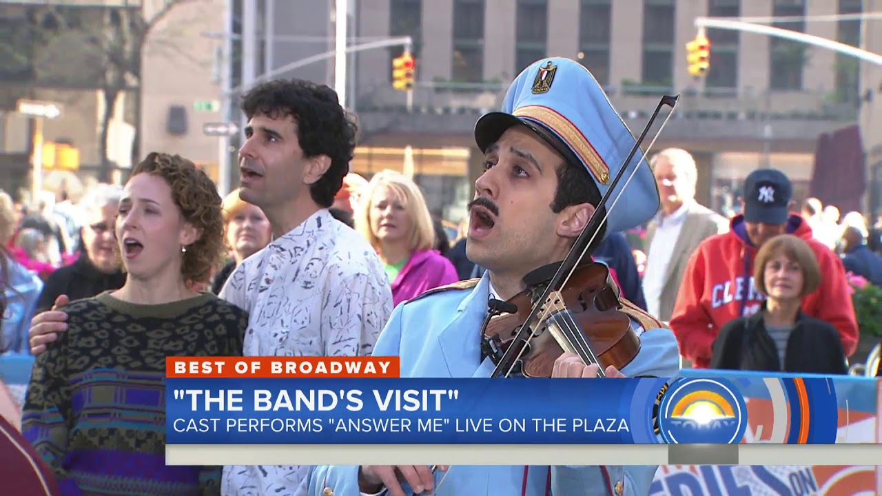 Cast of ‘The Band’s Visit’ performs “Answer Me” on TODAY show