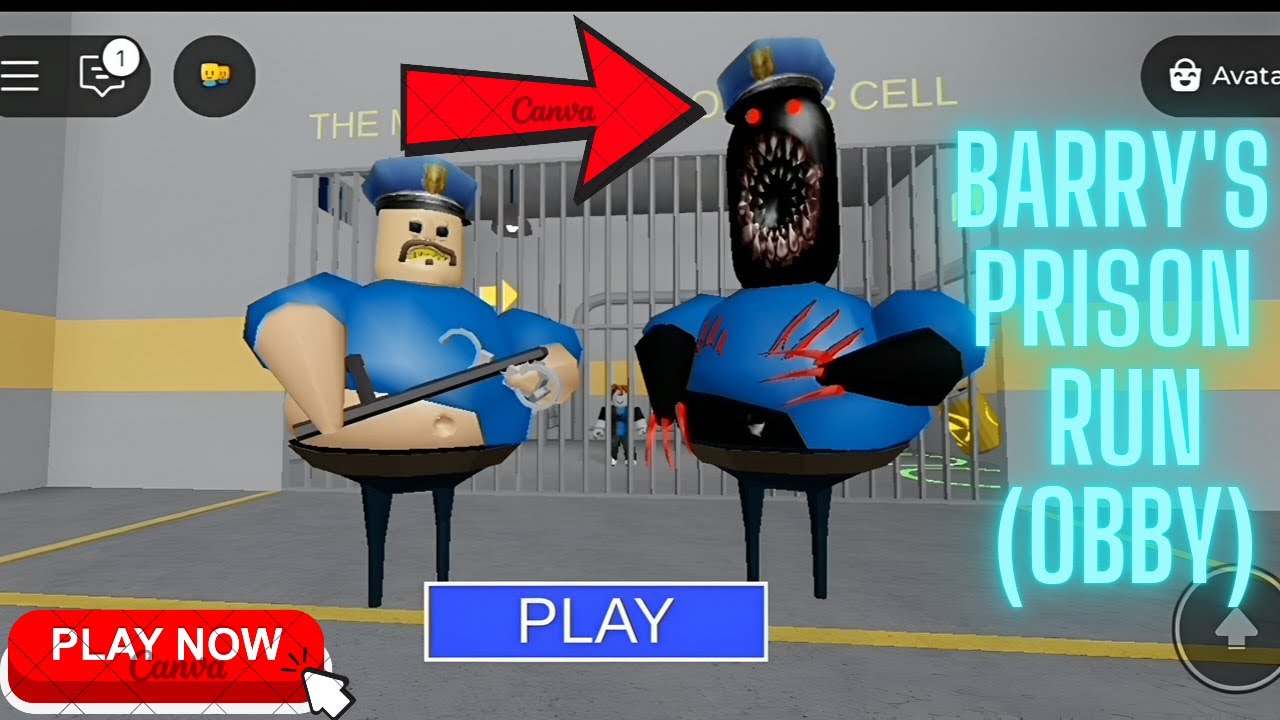 EXE BARRY Vs BARRY in BARRY'S PRISON RUN (OBBY) NEW SCARY Gameplay ...
