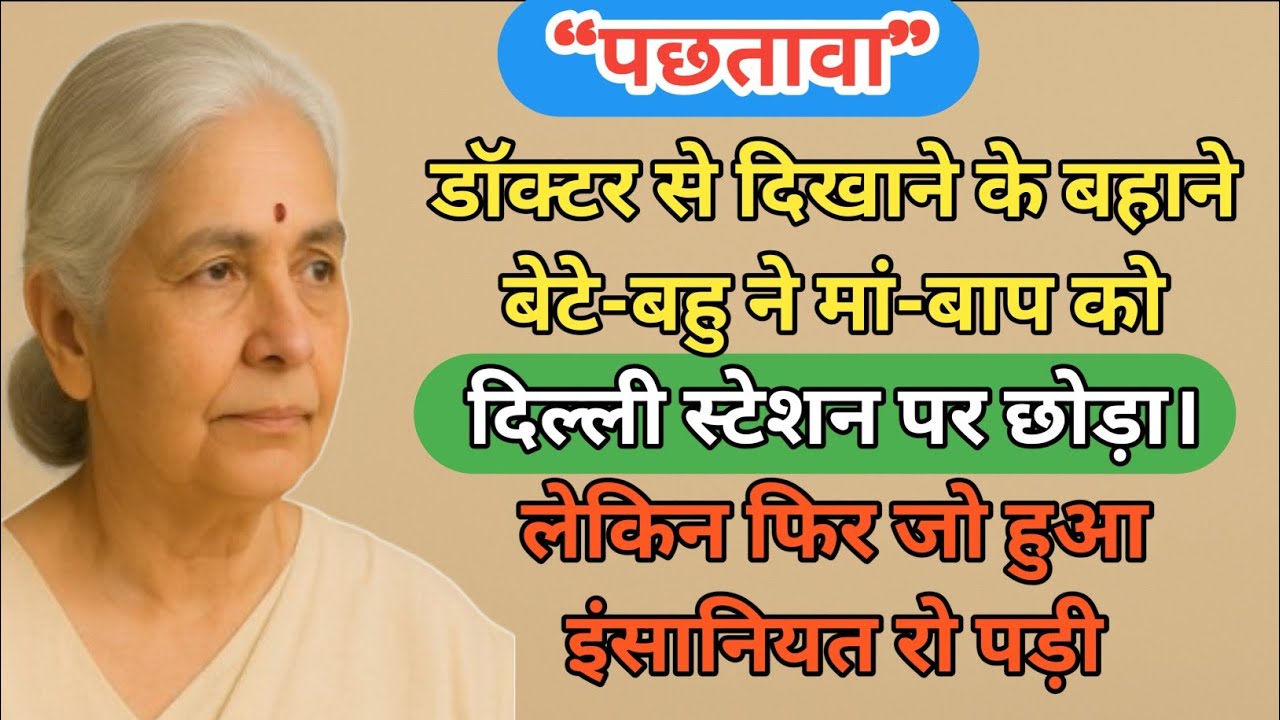 डॉक्टर से दिखाने के बहाने बेटे-बहु ने मां-बाप को दिल्ली स्टेशन पर छोड़ा | Emotional story 